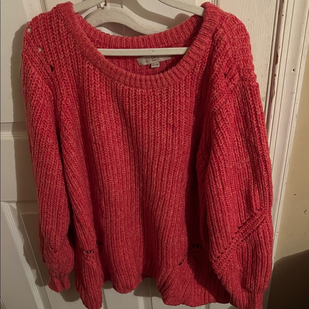 Cozy Pink Knit Sweater
